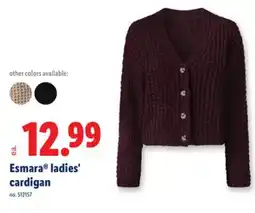 Lidl Esmara ladies' cardigan offer