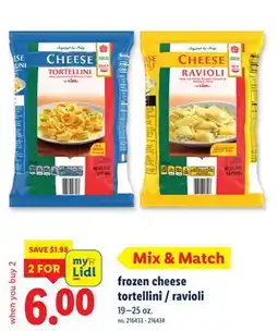 Lidl frozen tortellini/ravioli cheese offer