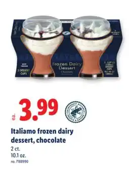 Lidl Italiamo frozen dairy dessert, chocolate offer