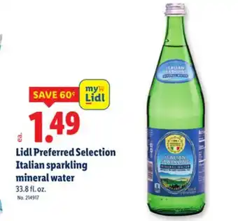 Lidl Lidl Preferred Selection Italian sparkling mineral water offer