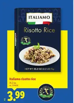 Lidl Italiamo risotto rice offer
