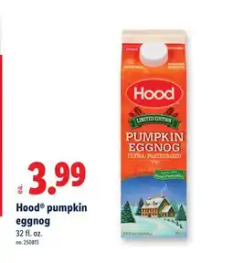 Lidl Hood pumpkin eggnog offer