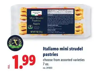 Lidl Italiamo mini strudel pastries offer