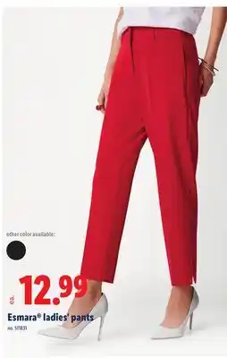 Lidl Esmara ladies' pants offer
