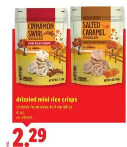 Lidl drizzled mini rice crisps offer