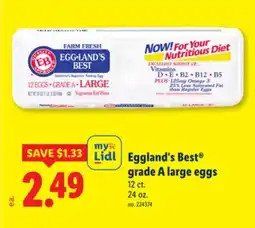 Lidl Eggland's Best grade A large eggs offer
