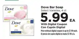 Food 4 Less Dove Bar Soap offer
