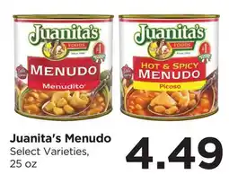 Food 4 Less Juanita's Menudo offer