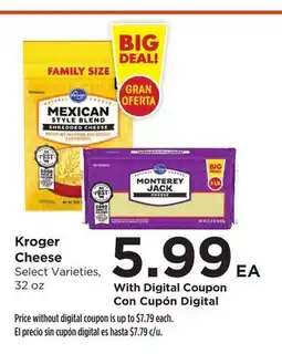 Food 4 Less Kroger Cheese offer