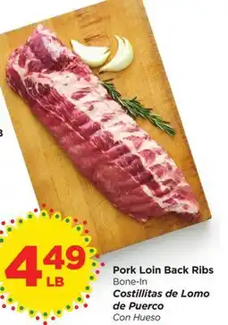 Food 4 Less Pork Loin Back Ribs offer
