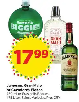 Food 4 Less Jameson, Gran Malo or Cazadores Blanco offer