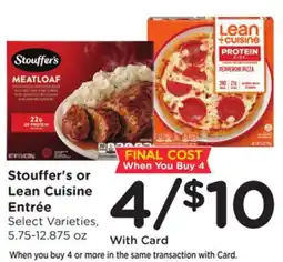 Ralphs Stouffer's or Lean Cuisine Entrée offer