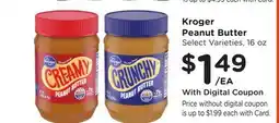 Ralphs Kroger Peanut Butter offer