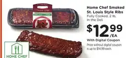 Ralphs Home Chef Smoked St. Louis Style Ribs offer