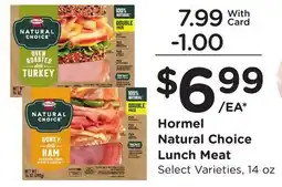 Ralphs Hormel Natural Choice Lunch Meat offer