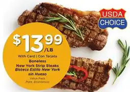 Ralphs Boneless New York Strip Steaks offer