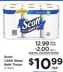 Ralphs Scott 1,000 Sheet Bath Tissue offer