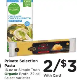 Ralphs Private Selection Pasta offer