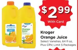 Ralphs Kroger Orange Juice offer