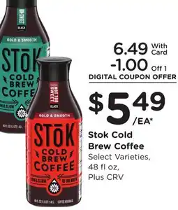 Ralphs Stok Cold Brew Coffee offer