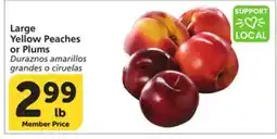Vons Large Yellow Peaches or Plums offer
