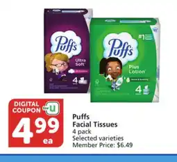 Vons Puffs Facial Tissues offer