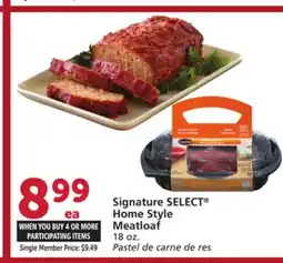 Vons Signature SELECT Home Style Meatloaf offer