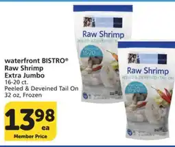 Vons waterfront BISTRO Raw Shrimp Extra Jumbo offer