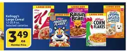 Vons Kellogg's Large Cereal offer