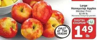 Vons Large Honeycrisp Apples offer