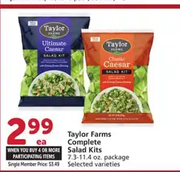 Vons Taylor Farms Complete Salad Kits offer