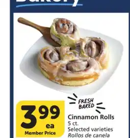 Albertsons Cinnamon Rolls offer