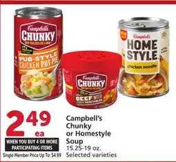 Vons Campbell's Chunky or Homestyle Soup offer