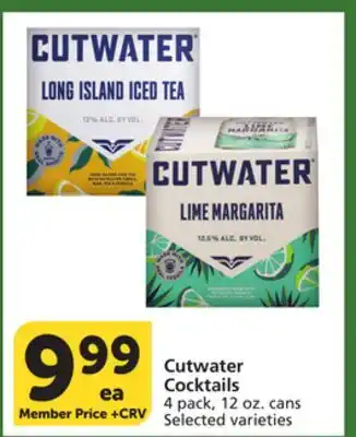 Albertsons Cutwater Cocktails offer