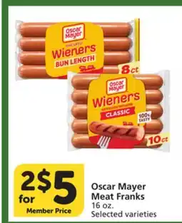 Vons Oscar Mayer Meat Franks offer