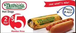 Albertsons Nathan's Hot Dogs offer