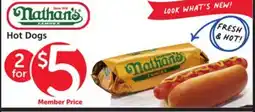 Vons Nathan's Hot Dogs offer