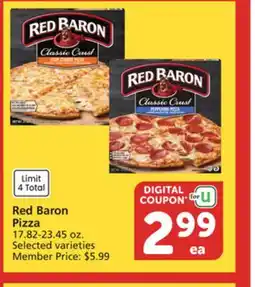 Vons Red Baron Pizza offer