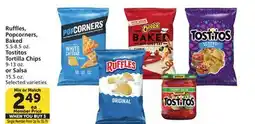 Albertsons Ruffles, Popcorners, Baked 5.5-8.5 oz. Tostitos Tortilla Chips 9-13 oz. or Salsa 15.5 oz offer