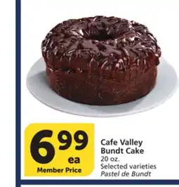 Albertsons Cafe Valley Bundt Cake offer