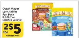 Albertsons Oscar Mayer Lunchables Fun Pack offer