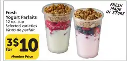 Albertsons Fresh Yogurt Parfaits offer