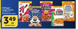 Albertsons Kellogg's Large Cereal offer