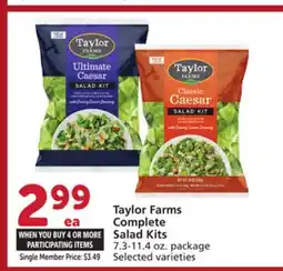 Albertsons Taylor Farms Complete Salad Kits offer