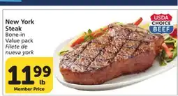 Albertsons New York Steak offer