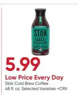 Stater Bros Stōk Cold Brew Coffee offer