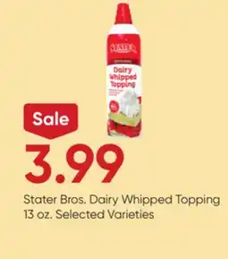 Stater Bros Stater Bros. Dairy Whipped Topping offer