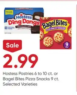 Stater Bros Hostess Pastries 6 to 10 ct. or Bagel Bites Pizza Snacks 9 ct offer