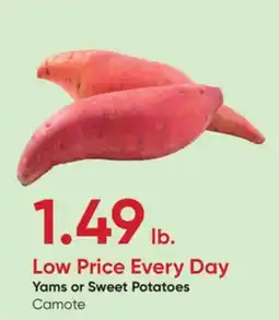 Stater Bros Yams or Sweet Potatoes offer