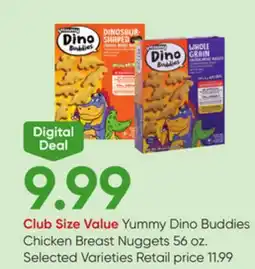 Stater Bros Yummy Dino Buddies Chicken Breast Nuggets offer